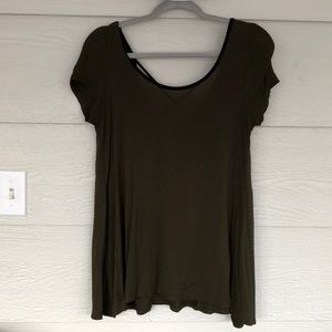 Olive Green Long Shirt